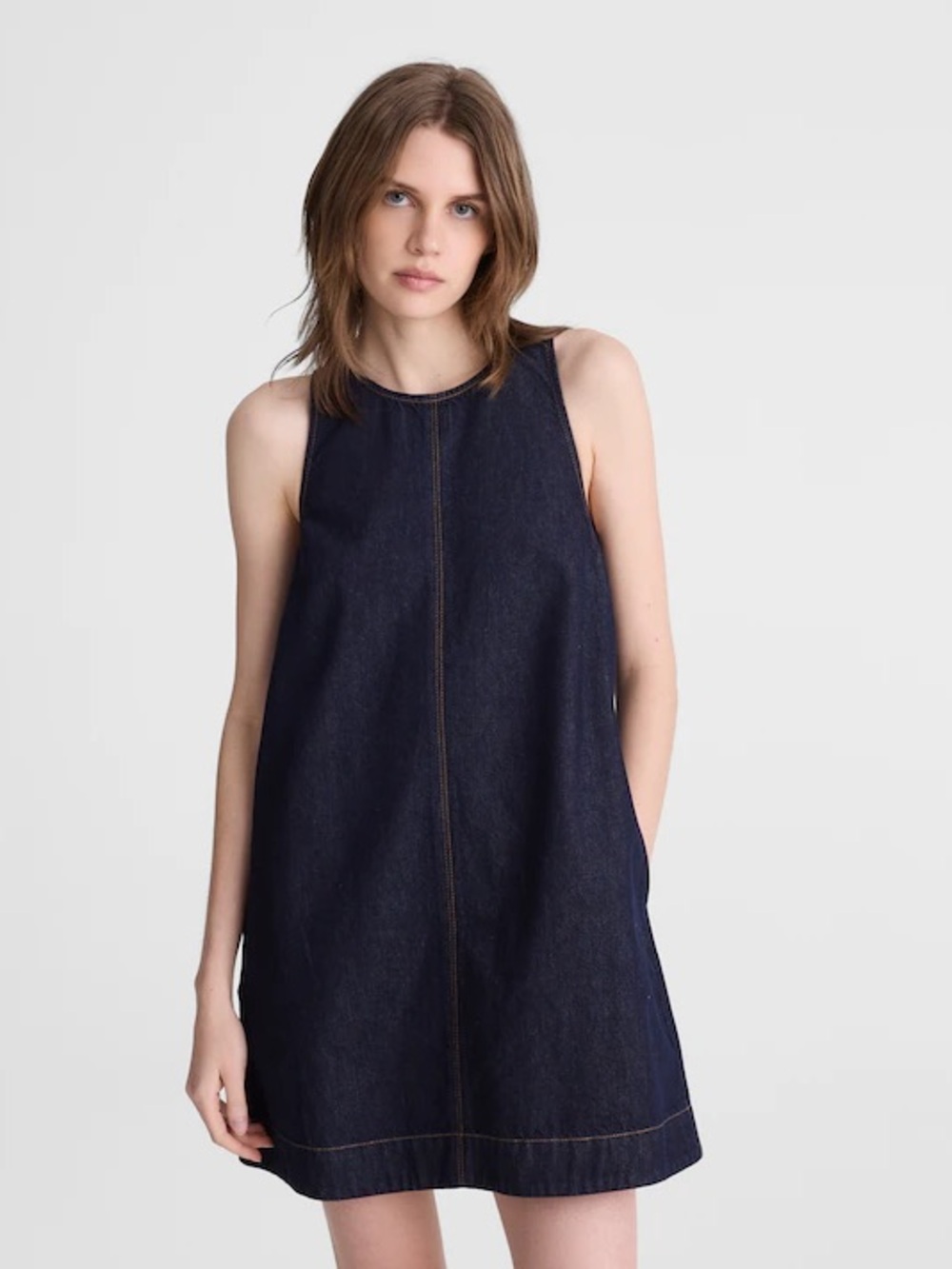 Madewell Denim Mini Shift Dress NWT